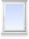 Одностворчатое окно, пов/откид., ш/в 700*1100